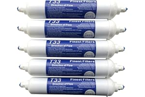 FINEST-FILTERS 5 filtros de agua para nevera, compatibles con Samsung, Daewoo, LG, etc