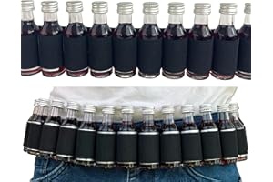 Ravary® | Schnaps Klopfer Gürtel Halter L | Shot Patronengürtel | 20 Slots | Für Berliner Luft | Party, Junggesellenabschied, Partygeschenk