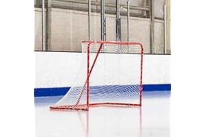 FORZA Regulation Ice Hockey Goal - 6ft x 4ft Hockey Goal - 1.5" Steel Frame & 5mm Goal Net