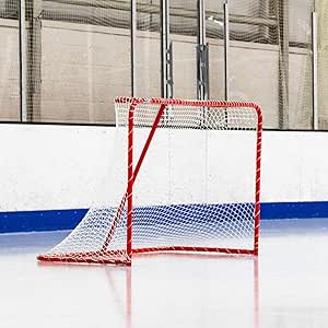 6ft X 4ft Regulation Street Hockey Goal - Heavy Duty Steel Frame With Net, For Kids & Adults