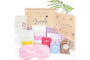 Bellalisia Self Care Gifts for Women. Mindfulness and Wellbeing Gift, A Natural Bath Salts Set for New Mum to Be, Baby Shower Presents, Thinking of You Or Relaxing Get Well Soon Hug in A Box Kit