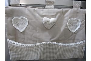 PAGO POCO Copriforno Disegno CUORI e FIOCCO misura 46x35 Colore:Grigio+Beige NOVITA' 2022!!!! (Beige)