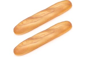 Funzhan 2 st konstgjord bröddekoration, falsk limpa fransk baguette rekvisita