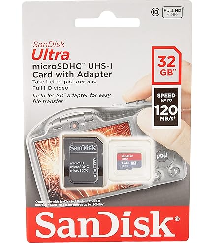 Carte MicroSDXC SanDisk Ultra 128 Go - Vitesse 48 Mo/s, Classe 10, Pour Android