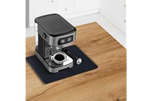 Creative Corner Tappetino Macchina Caffe 20x30 Nero - Tappetino Scolapiatti Assorbente Cucina - Tappeto Macchina Caffe