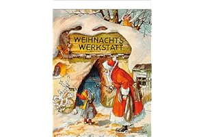 "Weihnachtswerkstatt" nostalgischer Adventskalender mit 24 Blättern zum Abreißen
