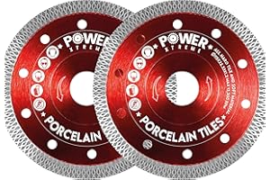 Power Xtreme 115mm Diamond Cutting Discs for Angle Grinder | Pack of 2 – Fast, Clean Cut on Porcelain, Concrete, Tiles, Stones, Marble and Ceramics