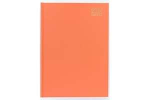 IMPRINT PRESS Imprint 2024 Premium Quality A4 Week to View Diary, Hardback Desk Diary with Ribbon Marker, Planner Organiser Diary (Orange)