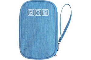 Aruicheng Travel Cable Organiser Bag Double Layers Electronics Accessories Organizer Bag Waterproof Travel Cable Case Gadget Travel Bag for Cable Cord Charger Memory Card