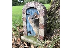 Animal Crackers Heavy resin Mouse doorway fairy garden door ornament decoration mice lover gift