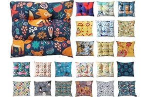 Tropik Home Colourful Seat Pads, Garden Kitchen Chair Cushion Tie On Many Colours (Fox)