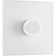 British General BG Electrical Evolve Single Dimmer Switch, 2-Way Push On/Off, 200W, Pearlescent White