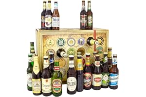 ‎MONATSGESCHENKE GMBH Bier Adventskalender Welt und Deutschland, MEHRWEG 24 Flaschen Bier, Geschenk mit Bieren aus aller Welt & Deutschland+ Bieradventskalender