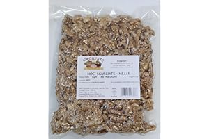 DRYFRUIT L'AGRESTE - NOCI SGUSCIATE MEZZE EXTRALIGHT ARGENTINA - PRIMA SCELTA - ALTA QUALITA' - Confezione da 1 Kg sottovuoto