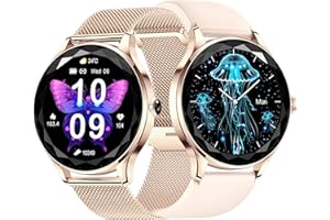 BOCLOUD Smartwatch Damen Herren, Smart Watch für iPhone Android Handy IP68 wasserdichte mit Blutsauerstoff/Herzfrequenz/Schlafüberwachung, Fitness Tracker mit Mehrere Sportmodi