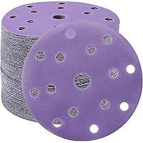 GEOGIEEW Schuurpapier, 80 stuks, 125 mm, klittenband (korrel 60/80/120/150/180/240/320/400), hoogwaardige schuurschijven, 8 gaten met aluminiumoxide en latexpapierbasis, compatibel met excentrische