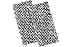 NECXON Lot de 2 serviettes de douche exfoliantes japonaises, allongées et élargies, gant de toilette exfoliant antibactérien, sans dommages cutanés, pour hommes et femmes (noir)