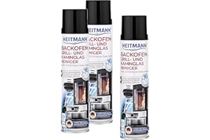 HEITMANN Środek do czyszczenia piekarnika, grilla i szkła kominkowego: aktywna pianka do czyszczenia uporczywych zabrudzeń - środek do czyszczenia kominka - środek do czyszczenia pieców - dobra
