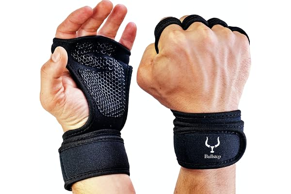 Bullstep Gymhandskar för män kvinnor, handskar för crossfit, ventilerande gym-guantiller, halkfria, för tyngdlyftning, calist