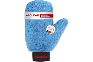 ALCLEAR 950013b mikrofiber bil, rengöringshandske för aluminiumfälgar, tvätthandske för bilvård, motorcykel, cykel, som mikro