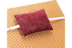 JEMIDI Cojín reposacabezas para Tumbona - Almohada de 30 x 20 cm con Banda elástica para Silla de jardín - Funda con Cierre de Cremallera y Relleno