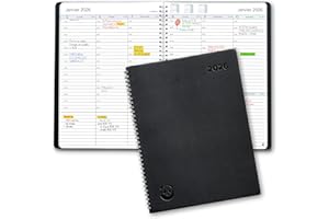 Agenda 2026 par Smart Panda – A4 Agenda Semainier - la Simplicité Inspire la Productivité - Couverture Souple, Intervalles de 30 minutes - Planner avec Notes – en Français