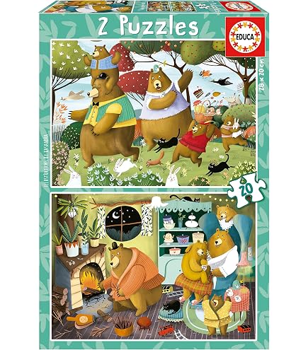 Educa Kinderpuzzle 2x48 Teile „Milo“ – Ab 4 Jahren, FSC-zertifiziert, Fördert Konzentration & Kreativität