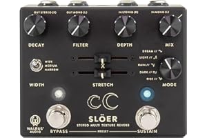 Walrus Audio SLOER Stereo Mood Reverb, Black (900-1082BK)