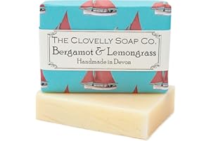 THE CLOVELLY SOAP CO. Clovelly Soap Co Natural Handmade Bergamot Lemongrass and Lime Soap Bar for all Skin Types 100g