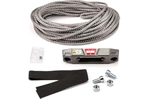 WARN 100969 Zubehör-Set Epic Synthetisches Seil für ATV und UTV Seilwinde 3/16 Zoll x 50 '