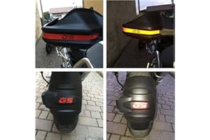 R1200GS REFLECTIVE RIFRANGENTI REFLECTIVE "GS" STICKERS ADESIVI ROSSO RED - PARAMANI + PARAFANGO/HANDGUARDS + FENDER