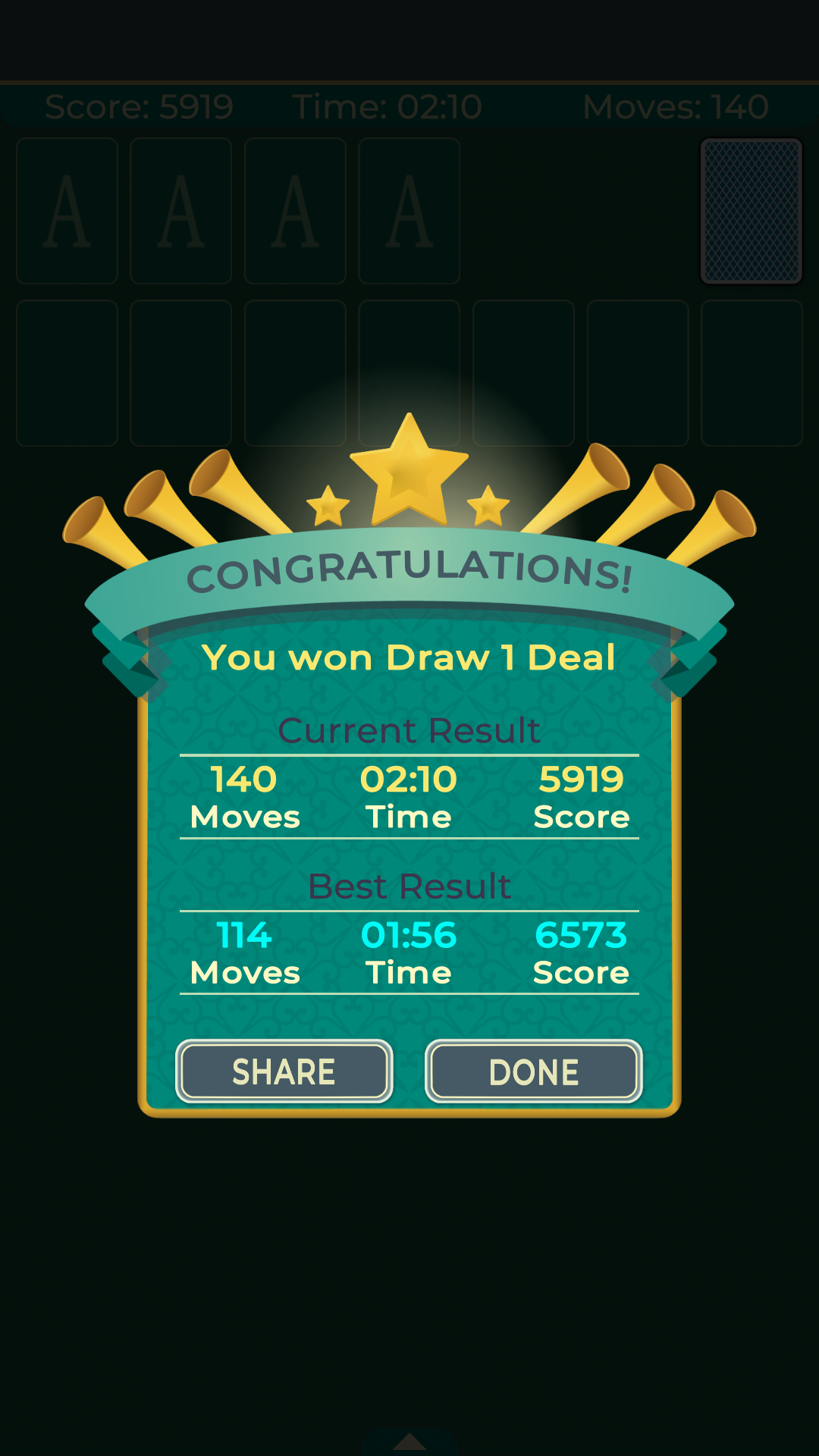Solitaire Free Klondike Patience Card Game Amazon co uk Appstore For