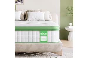 NIXNAP Mattresses Single, 10 Inch Hybrid Mattress with Gel Memory Foam & Individually Pocket Spring, 9-Zone Orthopedic, Medium Firm for Pressure & Back Pain Relief, 90x190x25cm