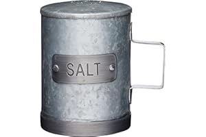 KITCHEN CRAFT KitchenCraft Industrial Kitchen - Salière Vintage en Métal, Style Industriel, 10 cm