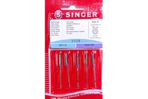 5 Original Singer Sewing Machine Needles 2026 Thickness 90/14 & 100/16 for Jeans 130/705 H-J