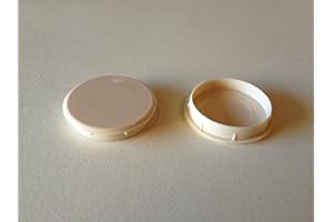 WEISI Hinge and Bracket Supplies Pack of 10 35mm Hole Covers for Cupboard Hinge Beige