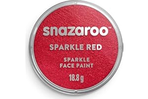Snazaroo - Peinture Pour Visage et les Corps, Maquillage Pour Visage et Déguisement, Pour Enfants et Adults,Fard 18 ML, Couleur Rouge Nacre
