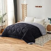 NOVOTEXTIL Duvet for 90 cm Bed (180 x 260), Fibre Duvet Filling 350 g/m&sup2; &ndash; Two-Tone Winter Duvet, Soft, Lightweight, Reversib