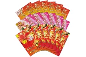 MAXI-SOLUTIONS Vietnamese Red envelopes for Lunar New Year, Pack of 18, 3 Beautiful Designs (Bundle B)
