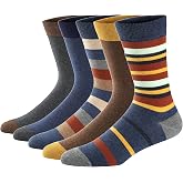 Ueither Funny Casual Men's Printed Socks Colorful High Socks with Fine Cotton