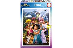 Educa - 500-elementowe puzzle dla dorosłych i dzieci | Disney Encanto. Idealne i bezpieczne dla dzieci elementy do montażu - 34 x 48 cm, zawiera klej do poprawek puzzli. Od 11 lat (19572)