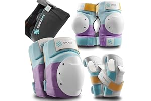 SKATEWIZ Ochraniacze on rollki of the dorosłych and młodzieży z neoprenowymi rękawami - Zestaw ochraniaczy [6 szt.] SHIELD, opracowany przez niemieckiego producenta