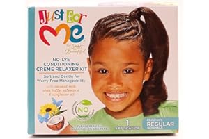 JUST MY STYLE Just For Me No-Lye Balsamo Crema Relaxer Kit, Regular