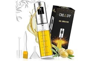 CREADY® | Vaporisateur Huile Cuisine | Pulverisateur Huile Cuisine | Spray Huile Cuisine Air Fryer | Vaporisateur Cuisine | Huile en Spray Cuisine | Pulvérisateur d'Huile | Huile Spray Cuisine
