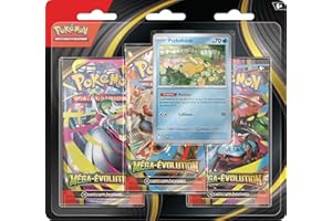 Pokémon : Blister de Trois boosters Méga-Évolution – Psykokwak du JCC Pokémon (1 Carte Promo Brillante et 3 boosters)