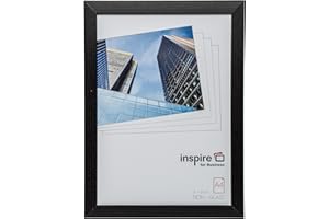 HAMPTON FRAMES OXFORD Quality Black Wood A4 21x30 cm Certificate Photo Frame Non Glass Aperture Display OXFA4NG