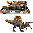 ​Mattel Jurassic World Rebirth Dinosaur Toy, Tail Thrasher Spinosaurus Action Figure with 2 Attack Moves, Movie-Accurate & Posable, Digital Play, JGB57