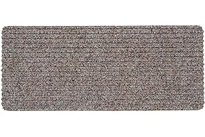 Astra Fußmatte innen beige Schmutzfangmatte rutschfest – Türmatte 25x60 cm wasserabweisend – Rib Line strapazierfähiger Fußabtreter antistatisch