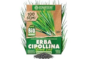 ZenGreens® Semi di erba cipollina biologico - Semi di erbe aromatiche per la coltivazione in giardino, sul balcone o in cucina - Ideali per i principianti