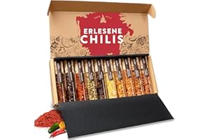 ‎TIMBER TASTE TIMBER TASTE® Scharfes Chili Gewürze Geschenkset für Männer & Frauen [BIS 1.200.000 SCOVILLE] - Das 10er-SET mit vollem Schärfespektrum - Chili Geschenke Set Weihnachten für Papa & Mama